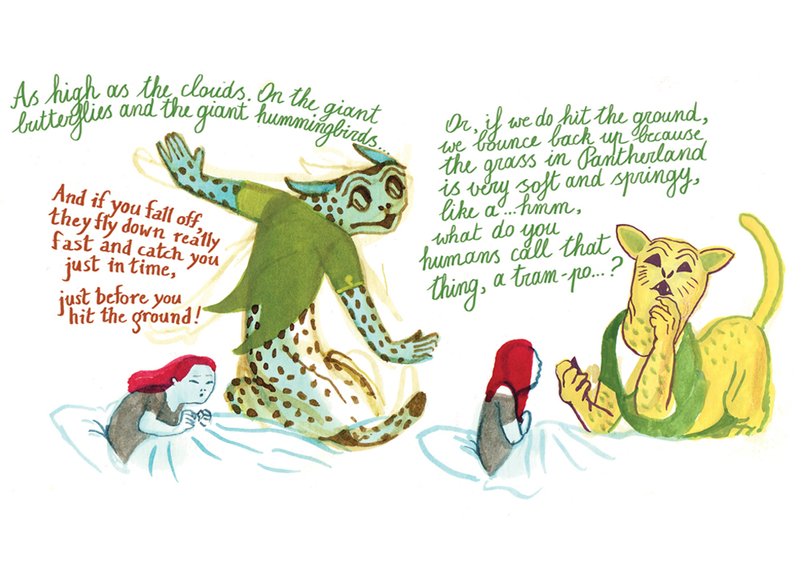 Illustration for article titled D&Q exclusive: Panther puts a chilling twist on a little girl’s imaginary friend